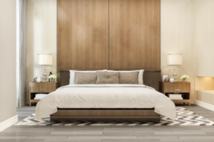 Bed With High Headboard