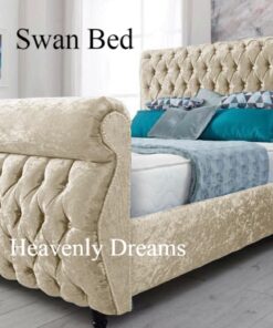 cream-swan-bed