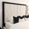 Close-up of the 80-inch-high split headboard of the High Headboard Solara Prestige Bed.