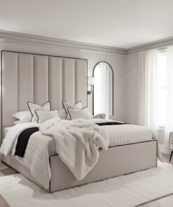 Luxury High Panel Piping Bed