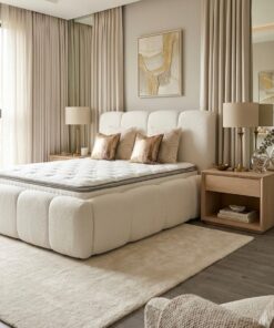 Luxury Bubble Bed in Teddy Bouclé Fabric