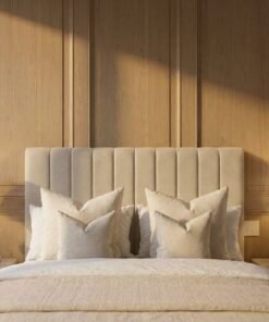 Alternative view of Aria Electric TV Bed with Channel Panel Headboard